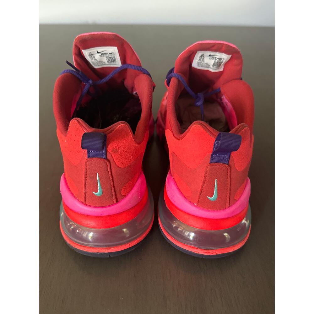 Nike Air Max 270 React Mystic Red Pink Blast Mens Size 10 - Picture 3 of 8